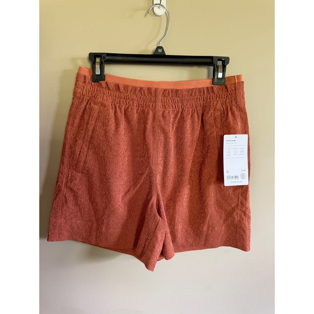 Athleta Echo Shorts Womens Size 6 Quick Drying Breathable Packable Copper